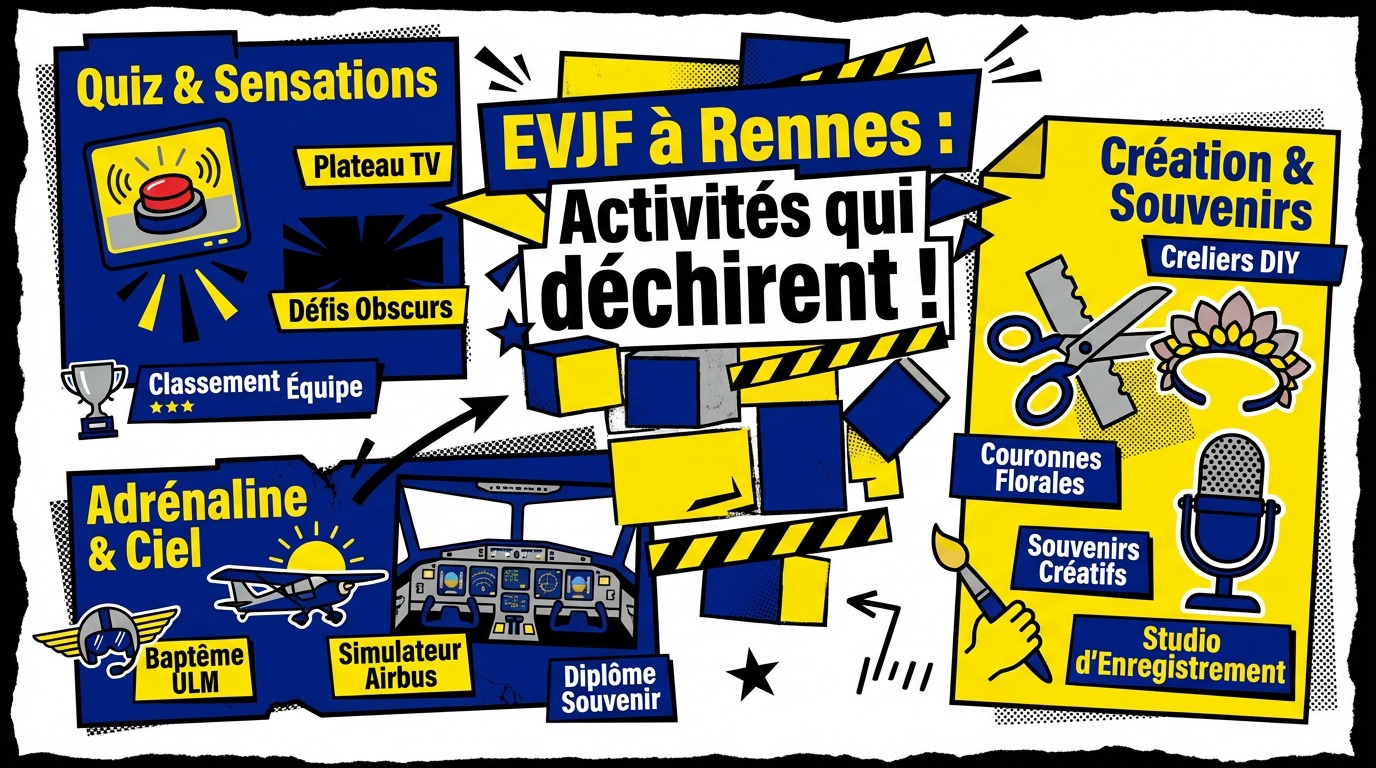 Groupe d'amies célébrant un EVJF festif dans les rues de Rennes